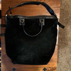 DVF Black Suede Bag